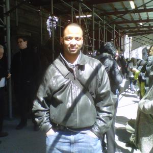 In New York for a casting call for Men In Black III D Cornelius Wright
