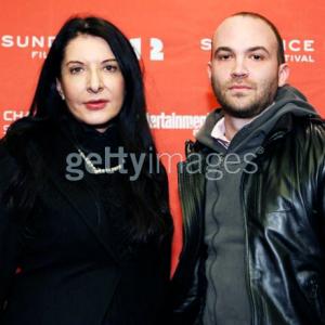 Marina Abramovic and Nathan Halpern at the 2012 Sundance Film Festival premiere of Marina Abramovic: The Artist Is Present (HBO Films)