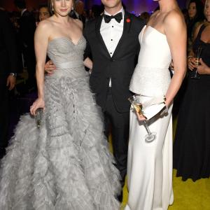 Charlize Theron, Amy Adams and Joseph Gordon-Levitt at event of The Oscars (2013)