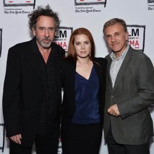 Tim Burton Amy Adams and Christoph Waltz at event of Dideles akys 2014