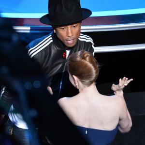 Amy Adams and Pharrell Williams at event of The Oscars 2014