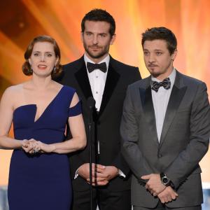 Amy Adams, Bradley Cooper and Jeremy Renner