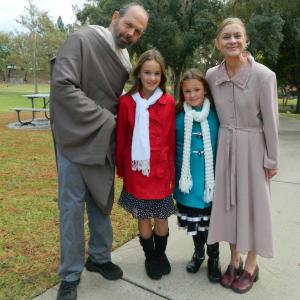 On the set of IF I DID IT(2011) with Joe Spano, Carly Johnnie and Willow Hale.