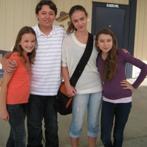 On the Set of PEANUT BUTTER GIRL 2012 with Adrian Schemm and Shannon Kummer