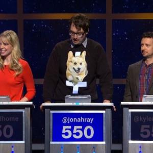 Still of Kyle Dunnigan, Riki Lindhome and Jonah Ray in @midnight (2013)
