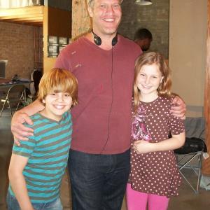 On the set of Days of Delusion with director Scott R Meyers and Corbyn Lowe