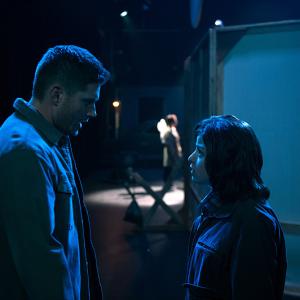 Still of Jensen Ackles and Katie Sarife in Supernatural (2005)
