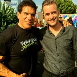 Lou Ferrigno and Adrian Winther at The Jeffrey Foundation 2014.