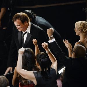 Quentin Tarantino and Lianne Spiderbaby at event of The Oscars 2013