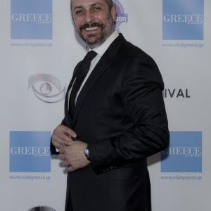 Theo Pagones on the red carpet at the 2013 Los Angeles Greek Fim Festival