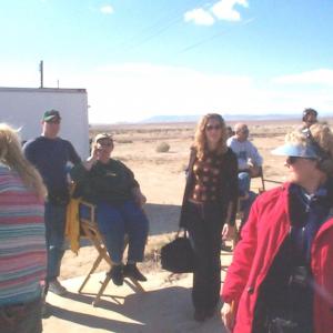 Me smoking a cigar on the set of 29 Palms what a great group of folks