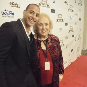 Tazito with Doris Roberts on the Red Carpet in L.A.