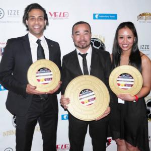 Tazito receives the BREAKOUT MALE ACTION STAR AWARD in LA