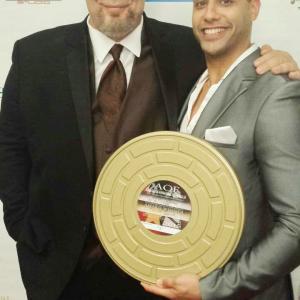 Festival Creator; Del Weston awards Tazito (Action Male Performer of The Year) at the 2015 Action on Film International Film Festival, L.A.