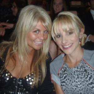 Shea Stewart with costar Caley Hayes at the premiere of Girls Gone Dead
