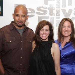 Michael Boatman, Ione Skye and Jill Gray Savarese at Los Angeles Premiere of Film Festival Flix
