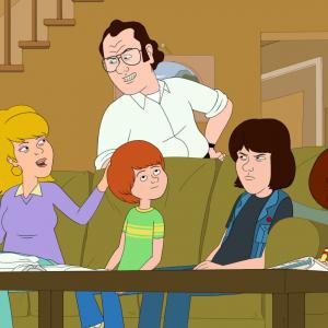 Still of Laura Dern, Bill Burr, Debi Derryberry and Justin Long in F is for Family (2015)