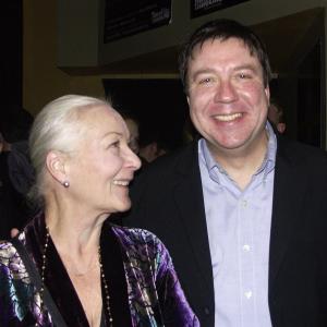 Terry Hamilton with Rosemary Harris at the opening night of This Happy Breed at TimeLine Theatre in Chicago