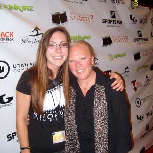 'Who Like's Short Shorts? Film Festival .. Premiere of Our Film Short 'Aching Contracts .. (R) Deborah Lee Douglas with Star of Film Short, Alexis Archibald (L) 6.2012