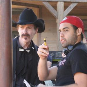 Joe Stevens and Gui Pereira on the set of The Adventures of Sheriff Kid McLain