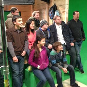 Cast and crew of the ATT Uverse commercial
