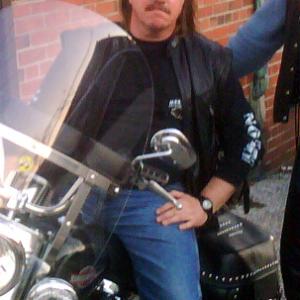 On set of Outlaw Bikers 2011