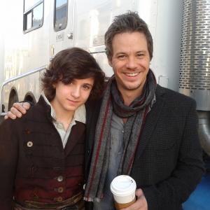 Dylan young Baelfire left with Michael RaymondJames right Neal Cassady older Baelfire in ABCs Once Upon a Time 2013