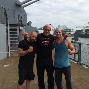 On location with Bill Goldberg and John Lewis for the feature film Check Point