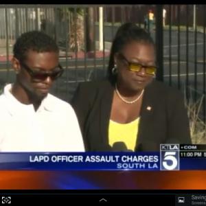 LAPD Beating survivor Clinton Alford talking about criminal charges finally be pressed against an officer for excessive force, with civil rights attorney Caree Harper.