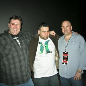 Producersactors Ed McKeever Kevin Orosz and Jason Koerner at the Blood Lodge and Ticket to Hell premier 332012