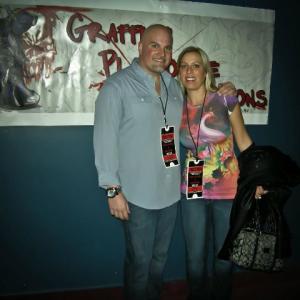 Jason and his wife Cecelia at the double feature premier of Ticket to Hell and Blood Lodge 332012