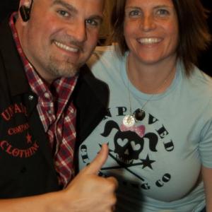 Jason Koerner and Walking Dead Films official clothing sponsor Tammy McCauley from Unpaved Clothing Company Macabre Faire Film Festival June 2012