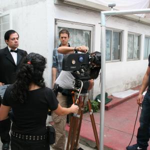 Leonardo Damian on set