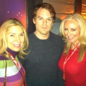 Sundance 2013 Andrea Anderson Rwith Michael C Hall during film party Killin Your Darlings