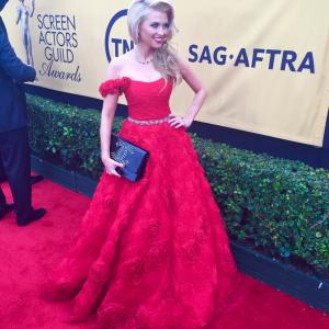 Lindsay Davis attends the 2015 Screen Actors Guild Awards