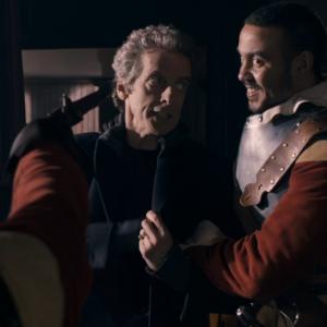 Peter Capaldi and Reuben Johnson in Doctor Who