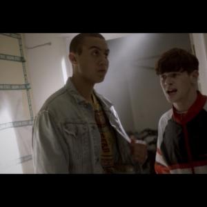 Reuben Johnson and Jack O'Connell in Weekender