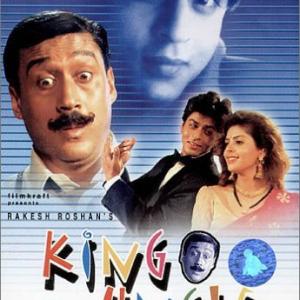 Jackie Shroff and Shah Rukh Khan in King Uncle 1993