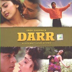 Juhi Chawla Sunny Deol and Shah Rukh Khan in Darr 1993