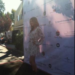 On the black carpet for the TJ Martell Family Day in Los Angeles CA