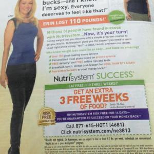 Spread for Nutrisystem in The National Enquirer. Sept 30th issue, 2013