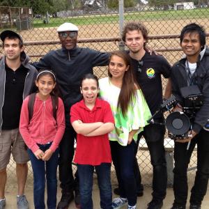 On set of Aloe Blacc music video  I Wanna Be With You with Aloe Blacc director Marcus Mizelle