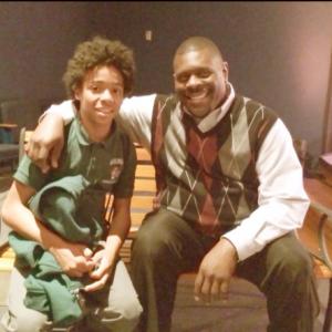 David Terrell w/ Coca Cola's Super Bowl Commercial Kid Star Phillip J. Cates (Philly Phil)