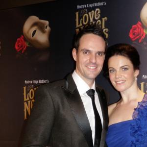 With husband Ben Lewis at Love Never Dies Opening Night Melbourne 2011
