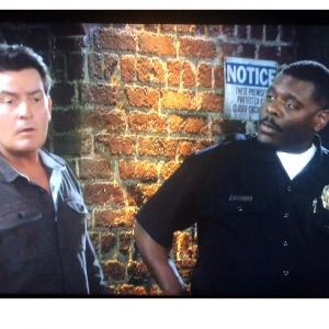 David Terrell W Charlie Sheen Anger Management Epi78  Charlie And The Houseful Of Hookers On FX channel Series2