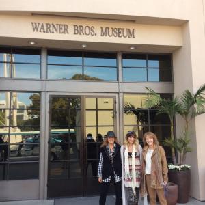 Tara DiPetrillo with the Warner Sisters Karen Sperling r  Cass Warner l granddaughters to Harry Warner of the Warner Brothers