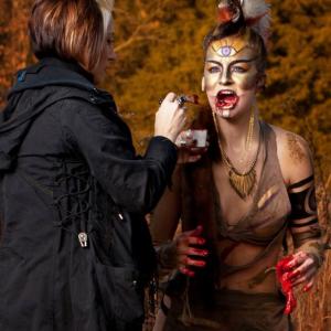 Makeup, Body Paint, Tattoo, Clothing Paint, Special F/X Makeup: Tara DiPetrillo (On location for a shoot with Aaron Nace & Avery Carlton.)