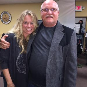 On the set of Painted Horses with Country Music Star Deana Carter