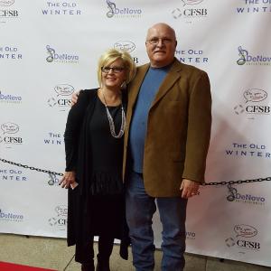 Red Carpet for The Old Winter. With Janet Miller, one of the music talents for the music score.