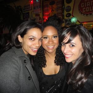 Rosario Dawson, Tracie Thoms, and Victoria Cruz at the after party for the Tribeca Film Festival screening of 
